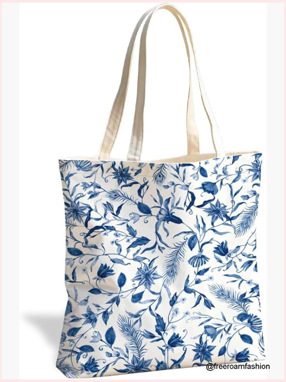 Canvas Tote Bag, 11.8x15.7 Inches, Reusable Grocery Shopping Travel Beach
